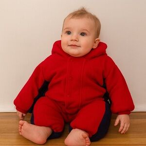 Small Wonders Winter Snow Fleece Puffer Snowsuit Toddler Baby Girl Boy 12 Months